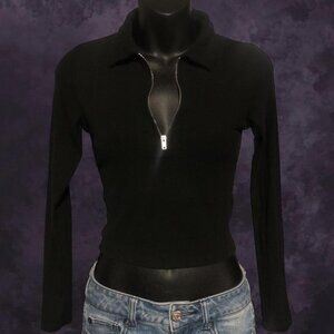 Ambiance Black Zip Top